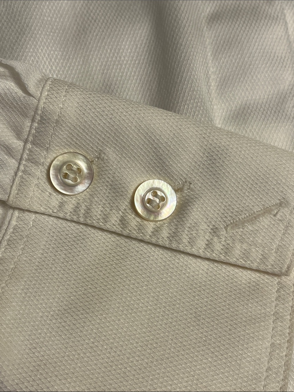 Escada White Long-Sleeve Dress Shirt, set of 2 whites, size 6 USA , cotton - Picture 11 of 17